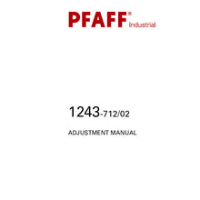 Load image into Gallery viewer, PFAFF 1243-712/02 ADJUSTMENT MANUAL BOOK IN ENGLISH SEWING MACHINE