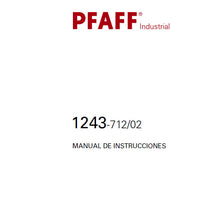 Load image into Gallery viewer, PFAFF 1243-712/02 MANUAL DE INSTRUCCIONES ESPANOL SEWING MACHINE