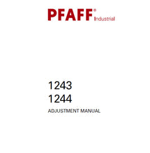 Load image into Gallery viewer, PFAFF 1243 1244 ADJUSTMENT MANUAL BOOK IN ENGLISH SEWING MACHINE