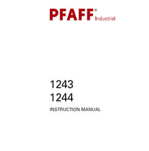 Load image into Gallery viewer, PFAFF 1243 1244 INSTRUCTION MANUAL BOOK IN ENGLISH SEWING MACHINE