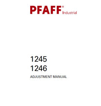 Load image into Gallery viewer, PFAFF 1245 1246 ADJUSTMENT MANUAL BOOK IN ENGLISH SEWING MACHINE