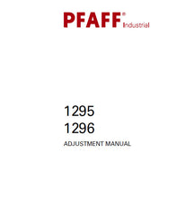 Load image into Gallery viewer, PFAFF 1295 1296 ADJUSTMENT MANUAL BOOK IN ENGLISH SEWING MACHINE