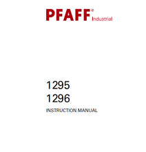 Load image into Gallery viewer, PFAFF 1295 1296 INSTRUCTION MANUAL BOOK IN ENGLISH SEWING MACHINE