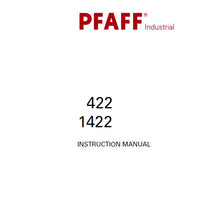 Load image into Gallery viewer, PFAFF 1422 422 INSTRUCTION MANUAL BOOK IN ENGLISH SEWING MACHINE