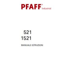 Load image into Gallery viewer, PFAFF 1521 521 MANUALE ISTRUZIONI ITALIANO SEWING MACHINE