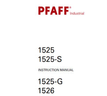 Load image into Gallery viewer, PFAFF 1525 1525-S 1525-G 1526 INSTRUCTION MANUAL BOOK IN ENGLISH SEWING MACHINE