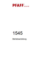 Load image into Gallery viewer, PFAFF 1545 BETRIEBSANLEITUNG DEUTSCH SEWING MACHINE