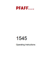 Load image into Gallery viewer, PFAFF 1545 INSTRUCTION MANUAL BOOK IN ENGLISH SEWING MACHINE