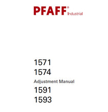 Load image into Gallery viewer, PFAFF 1571 1574 1591 1593 ADJUSTMENT MANUAL BOOK IN ENGLISH SEWING MACHINE