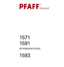Load image into Gallery viewer, PFAFF 1571 1591 1593 BETRIEBSANLEITUNG DEUTSCH SEWING MACHINE