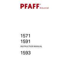 Load image into Gallery viewer, PFAFF 1571 1591 1593 INSTRUCTION MANUAL BOOK IN ENGLISH SEWING MACHINE