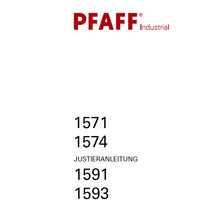 Load image into Gallery viewer, PFAFF 1571 1574 1591 1593 JUSTIERANLEITUNG DEUTSCH SEWING MACHINE