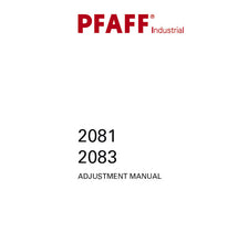 Load image into Gallery viewer, PFAFF 2081 2083 ADJUSTMENT MANUAL BOOK IN ENGLISH SEWING MACHINE