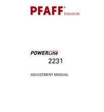 Load image into Gallery viewer, PFAFF 2231 POWERLINE ADJUSTMENT MANUAL BOOK IN ENGLISH SEWING MACHINE