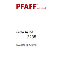 Load image into Gallery viewer, PFAFF 2235 POWERLINE MANUAL DE AJUSTE ESPANOL SEWING MACHINE