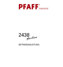 Load image into Gallery viewer, PFAFF 2438 PLUSLINE BETRIEBSANLEITUNG DEUTSCH SEWING MACHINE