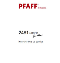 Load image into Gallery viewer, PFAFF 2481-906/11 PLUSLINE INSTRUCTIONS DE SERVICE FRANCAIS SEWING MACHINE