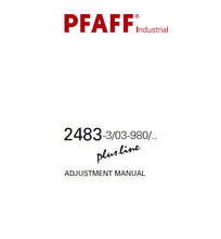 Load image into Gallery viewer, PFAFF 2483-3/03-980 PLUSLINE ADJUSTMENT MANUAL BOOK IN ENGLISH SEWING MACHINE