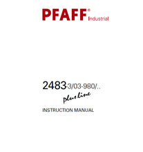 Load image into Gallery viewer, PFAFF 2483-3/03-980 PLUSLINE INSTRUCTION MANUAL BOOK IN ENGLISH SEWING MACHINE