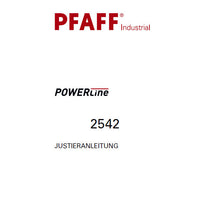 Load image into Gallery viewer, PFAFF 2542 POWERLINE JUSTIERANLEITUNG DEUTSCH SEWING MACHINE
