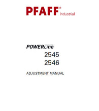 Load image into Gallery viewer, PFAFF 2545 2546 POWERLINE ADJUSTMENT MANUAL BOOK IN ENGLISH SEWING MACHINE