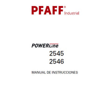 Load image into Gallery viewer, PFAFF 2545 2546 POWERLINE MANUAL DE INSTRUCCIONES ESPANOL SEWING MACHINE
