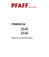 Load image into Gallery viewer, PFAFF 2545 2546 POWERLINE MANUAL DE INSTRUCOES PORTUGUES SEWING MACHINE