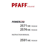 Load image into Gallery viewer, PFAFF 2571 ME PREMIUM 2574 ME PREMIUM 2591 ME PREMIUM POWERLINE INSTRUCTION MANUAL BOOK IN ENGLISH SEWING MACHINE