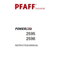Load image into Gallery viewer, PFAFF 2595 2596 POWERLINE INSTRUCTION MANUAL BOOK IN ENGLISH SEWING MACHINE