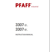 Load image into Gallery viewer, PFAFF 3307-3 3307-9 INSTRUCTION MANUAL BOOK IN ENGLISH SEWING MACHINE