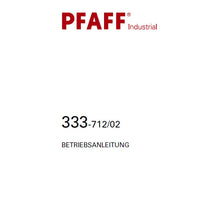 Load image into Gallery viewer, PFAFF 333-712/02 BETRIEBSANLEITUNG DEUTSCH SEWING MACHINE