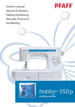 Load image into Gallery viewer, PFAFF 350P HOBBY OWNERS MANUAL ENGLISH FRANC DEUT ITAL NL SEWING MACHINE