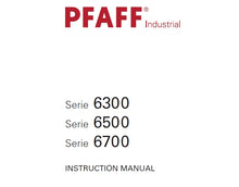 Load image into Gallery viewer, PFAFF 6300 6500 6700 SERIES INSTRUCTION MANUAL BOOK IN ENGLISH SEWING MACHINE