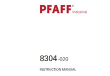 Load image into Gallery viewer, PFAFF 8304-020 INSTRUCTION MANUAL BOOK IN ENGLISH HEAT-SEALING MACHINE