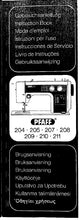 Load image into Gallery viewer, PFAFF 204 205 207 208 209 210 211 GEBRAUCHSANLEITUNG INSTRUCTION BOOK MODE D'EMPLOI ISTRUZIONI PER L'USO DEUT ENG FRANC ITAL ESP PT NL NAHMASCHINE SEWING MACHINE