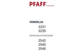 Load image into Gallery viewer, PFAFF 2231 2235 2542 2545 2546 POWERLINE INSTRUCOES DE MONTAGEM PORTUGUES MAQUINA DE COSTURA