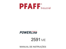 Load image into Gallery viewer, PFAFF 2591 ME POWERLINE MANUAL DE INSTRUCOES PORTUGUES MAQUINA DA COSTURA