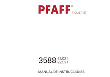 Load image into Gallery viewer, PFAFF 3588-12/021 3588-22/021 MANUAL DE INSTRUCCIONES ESPANOL MAQUINA DE COSER