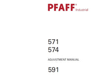 Load image into Gallery viewer, PFAFF 571 574 591 ADJUSTMENT MANUAL BOOK IN ENGLISH SEWING MACHINE