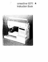 Load image into Gallery viewer, PFAFF CREATIVE 1371 INSTRUCTION BOOK ENGLISH SEWING MACHINE