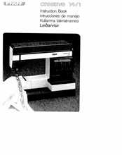 Load image into Gallery viewer, PFAFF CREATIVE 1471 INSTRUCTION BOOK ENGLISH SEWING MACHINE