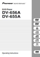 Load image into Gallery viewer, PIONEER DV-656A DV-655A OPERATING INSTRUCTIONS ENGLISH DVD PLAYER