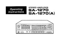 Load image into Gallery viewer, PIONEER SA-1270 SA-1270A OPERATING INSTRUCTIONS ENGLISH STEREO AMPLIFIER