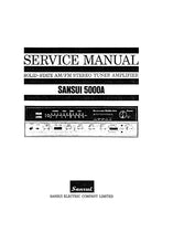 Load image into Gallery viewer, SANSUI 5000A SOLID STATE AM/FM STEREO TUNER AMPLIFIER SERVICE MANUAL