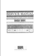 Load image into Gallery viewer, SANSUI 5000X SOLID STATE AM/FM STEREO TUNER AMPLIFIER SERVICE MANUAL
