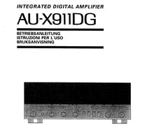 Load image into Gallery viewer, SANSUI AU-X911DG INTEGRATED DIGITAL AMPLIFIER BETRIEBSANLEITUNG OPERATING INSTRUCTIONS ENG DEUTSCH
