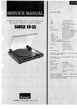 Load image into Gallery viewer, SANSUI XR-Q9 SERVICE MANUAL ENGLISH COMPUTERIZED FULL AUTOMATIC QUARTZ SERVO TURNTABLE