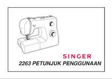 Load image into Gallery viewer, SINGER 2263 TRADITION PETUNJUK PENGGUNAAN INDONESIAN SEWING MACHINE