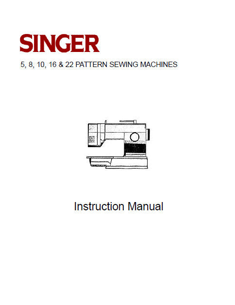 SINGER 9030 9034 9044 9110 INSTRUCTION MANUAL ENGLISH SEWING MACHINE ...