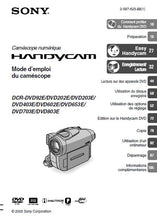 Load image into Gallery viewer, SONY DCR-DVD92E 202E 203E 403E 602E 653E 703E 803E MODE D'EMPLOI BOOK FRANCAIS HANDYCAM DIGITAL VIDEO CAMERA RECORDER